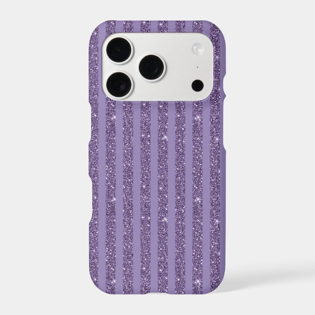 Smoky Plum Glitter Style Horizontal Stripes (Back)