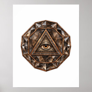 Smoky Quartz Eye Poster
