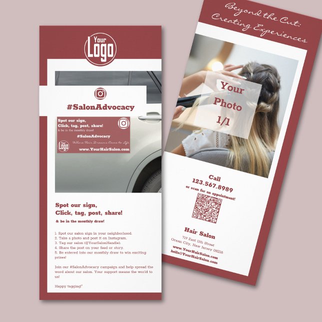 Smoky Topaz and White Hair #SalonAdvocacy Campaign Rack Card (Smoky Topaz and White Hair #SalonAdvocacy Campaign Rack Card)