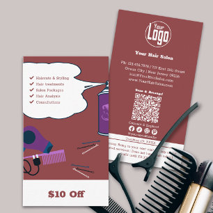 Smoky Topaz Hair Salon $10 Off Discount Card