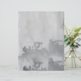 Smoky watercolor stationery paper