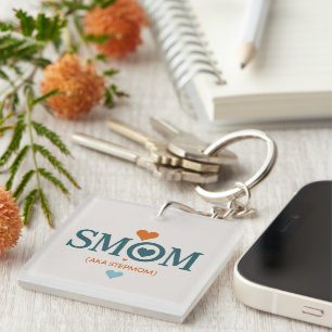 Smom (aka Stepmom) Keychain