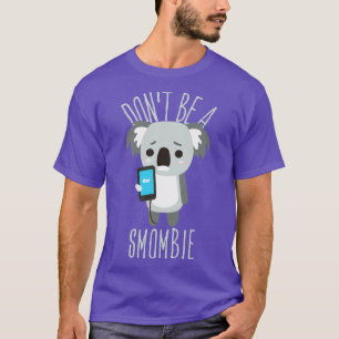 Smombie Coala Bored Coala With Mobile Phone 3 T-Shirt