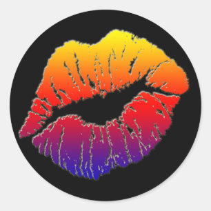 smooch classic round sticker