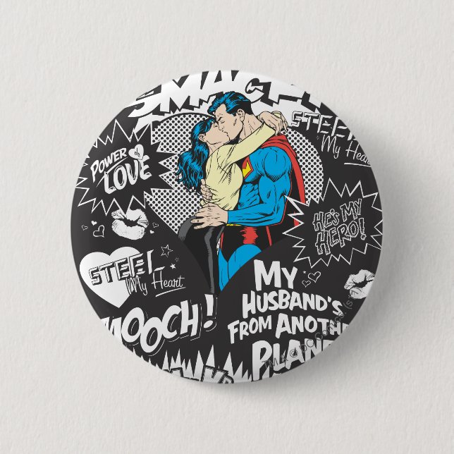 Smooch, Smack - Collage 6 Cm Round Badge (Front)