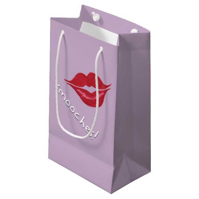 Smooches! Lips Gift Bag (Front Angled)