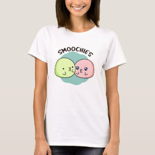 Smoochies Funny Kissing Mochi Pun  T-Shirt