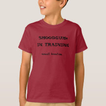 Smoodlum in training kids shirt