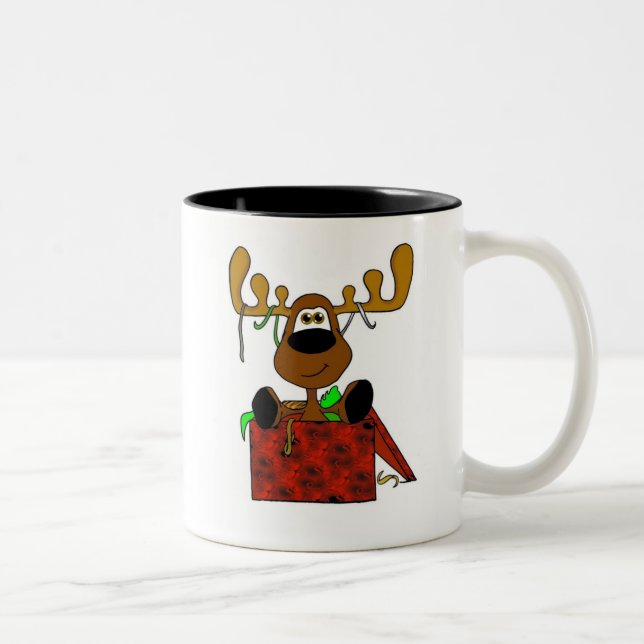 Smooshy Present Two-Tone Coffee Mug (Right)