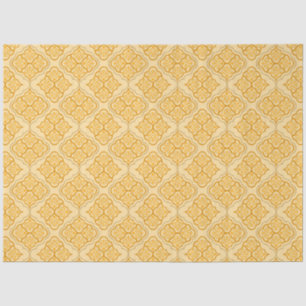 Smooth Arabesque - Honey Neutral Geometric Pattern Tissue Paper