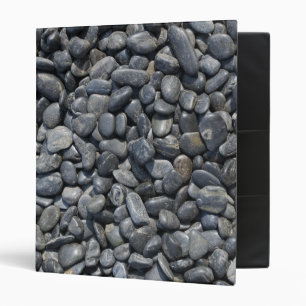 Smooth Black Pebbles Binder