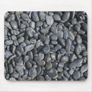 Smooth Black Pebbles Mouse Pad