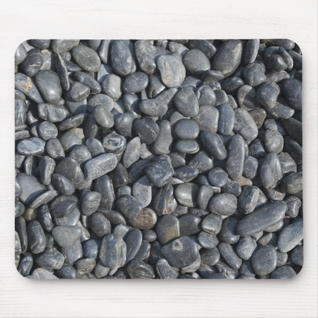 Smooth Black Pebbles Mouse Pad (Front)