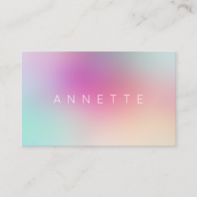 Smooth blend colourful mix business card (Front)