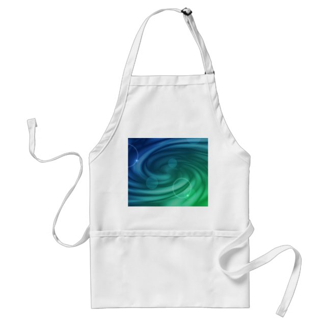 Smooth Blue And Green Colour Mix  Vortex Standard Apron (Front)