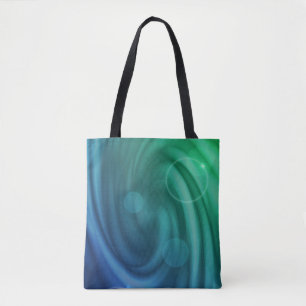 Smooth Blue And Green Colour Mix Vortex Tote Bag