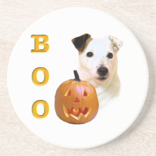 Smooth Coat Parson Russell Terrier Halloween BOO Coaster