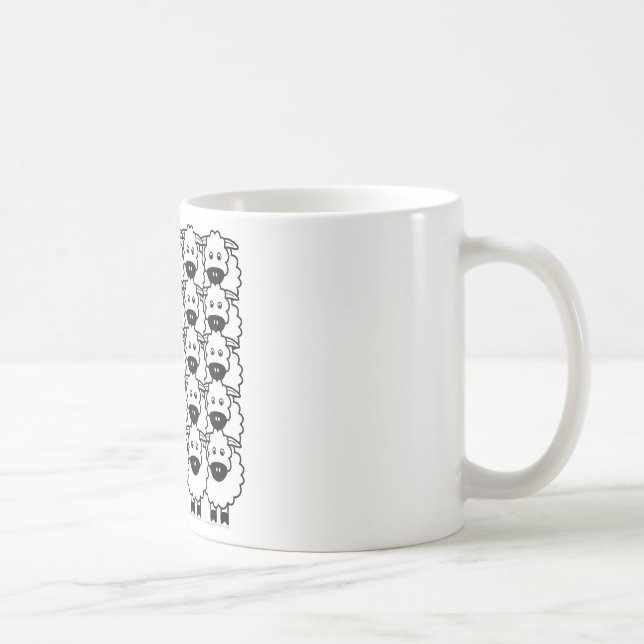 Smooth-Coated Border Collie in the Sheep Coffee Mug (Right)