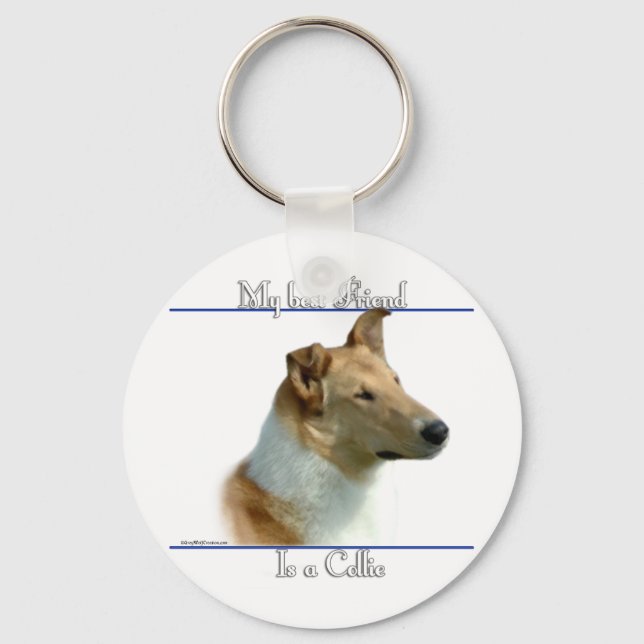 Smooth Collie Best Friend Keychain (Front)