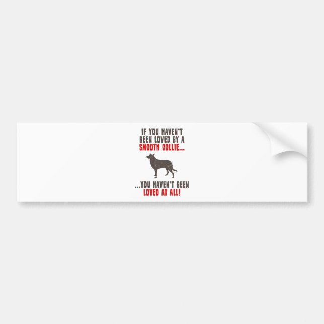 Smooth Collie Bumper Sticker (Front)