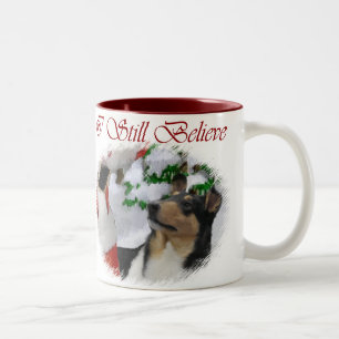 Smooth Collie Christmas Gifts Two-Tone Coffee Mug