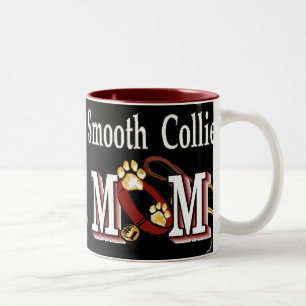 Smooth Collie Dog Mum Gifts Two-Tone Coffee Mug