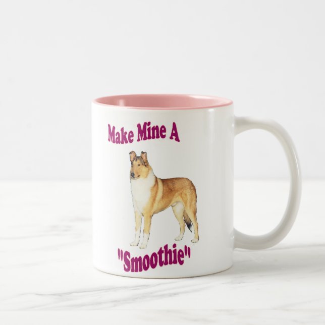 Smooth Collie Gifts Two-Tone Coffee Mug (Right)