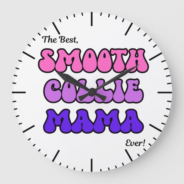 Smooth Collie Mama Clock (Front)