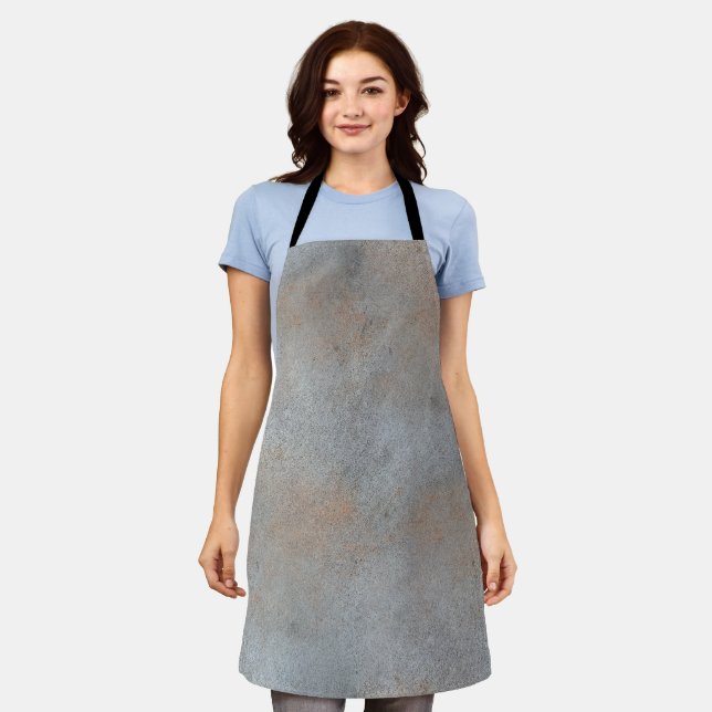 Smooth Concrete Cement With Clay Image Apron (Worn)