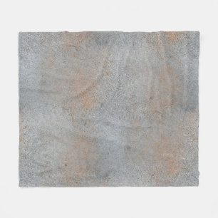Smooth Concrete Cement With Clay Image Fleece Blanket