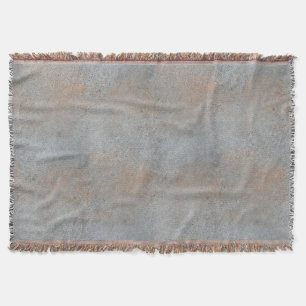 Smooth Concrete Cement With Clay Image Throw Blanket