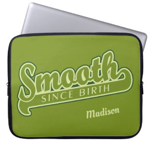 SMOOTH custom name laptop sleeves