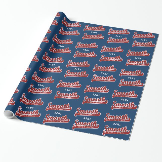 SMOOTH custom wrapping paper (Unrolled)