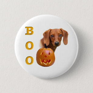 Smooth Dachshund Boo - Button