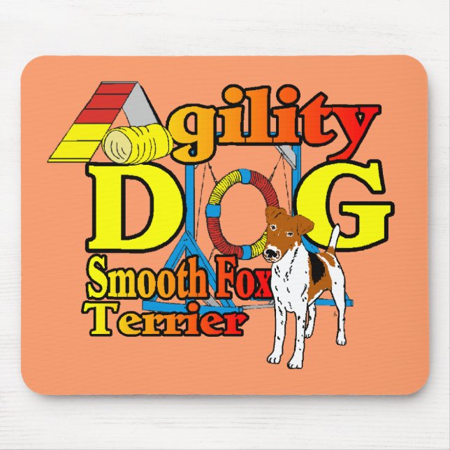 Smooth_Fox_Terrier_Agility Mouse Pad (Front)