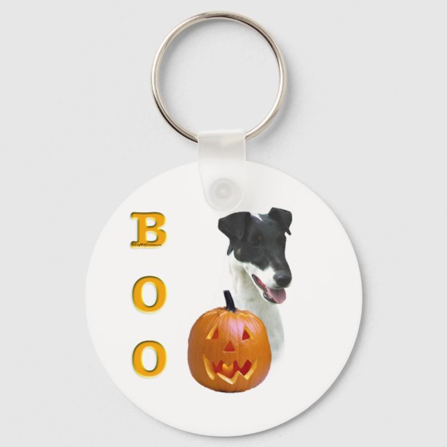 Smooth Fox Terrier Boo Key Ring (Front)