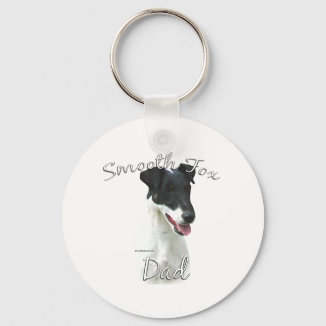 Smooth Fox Terrier Dad 2 Key Ring (Front)