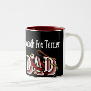 Smooth Fox Terrier Dad Gifts Two-Tone Coffee Mug