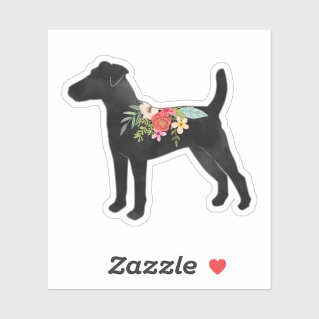 Smooth Fox Terrier Dog Breed Boho Floral (Sheet)