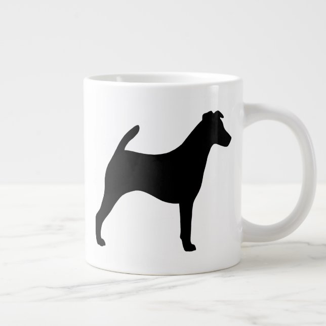 Smooth Fox Terrier Dog Breed Silhouettes Large Coffee Mug (Right)