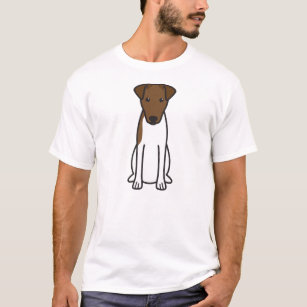 Smooth Fox Terrier Dog Cartoon T-Shirt