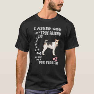 Smooth Fox Terrier Dog Mum Dad Print Cute Wire Fox T-Shirt