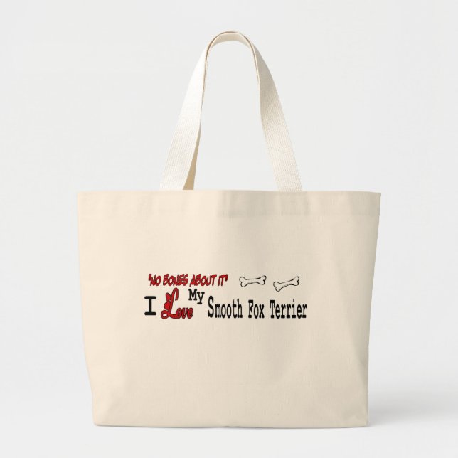 Smooth Fox Terrier Gifts Large Tote Bag (Front)