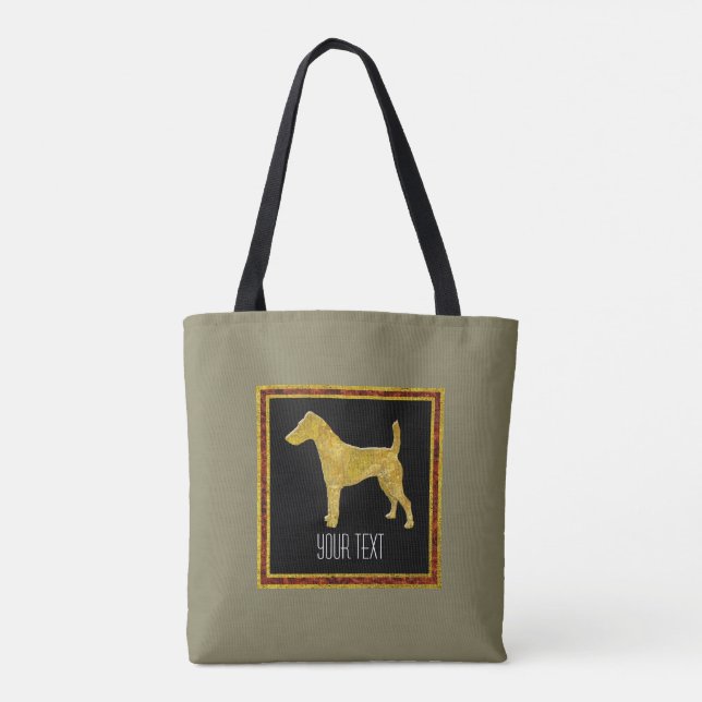 Smooth Fox Terrier Gold Your Colour Tote Bag (Back)