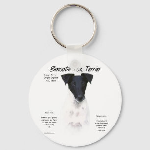 Smooth Fox Terrier History Design Key Ring