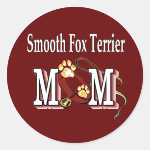 Smooth Fox Terrier MOM Gifts Classic Round Sticker