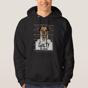 Smooth Fox Terrier Mugshot Guilty Dog Hoodie