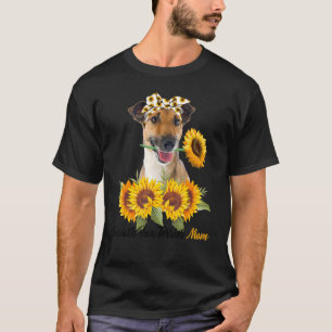 Smooth Fox Terrier Mum Sunflower Summer Dog Mum Ma T-Shirt