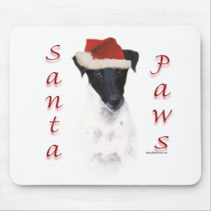 Smooth Fox Terrier Santa Paws Mouse Pad