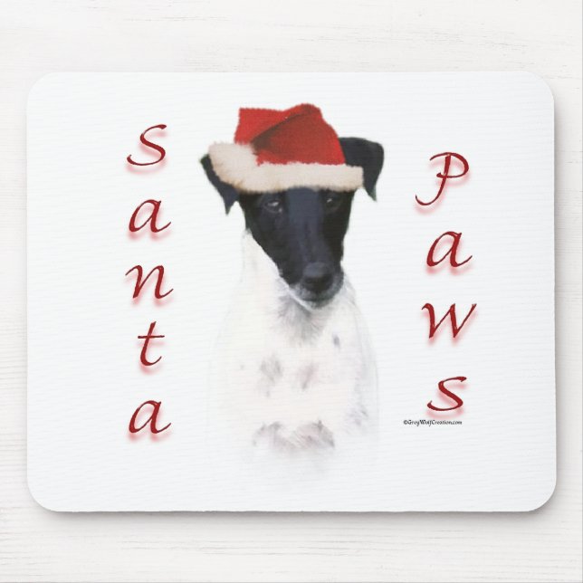 Smooth Fox Terrier Santa Paws Mouse Pad (Front)